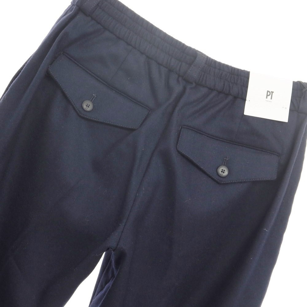 [New] PT TORINO ReWorked Wool Casual Easy Slacks Pants Navy [Size 30] [NVY] [A/W] [Condition Rank N] [Men&