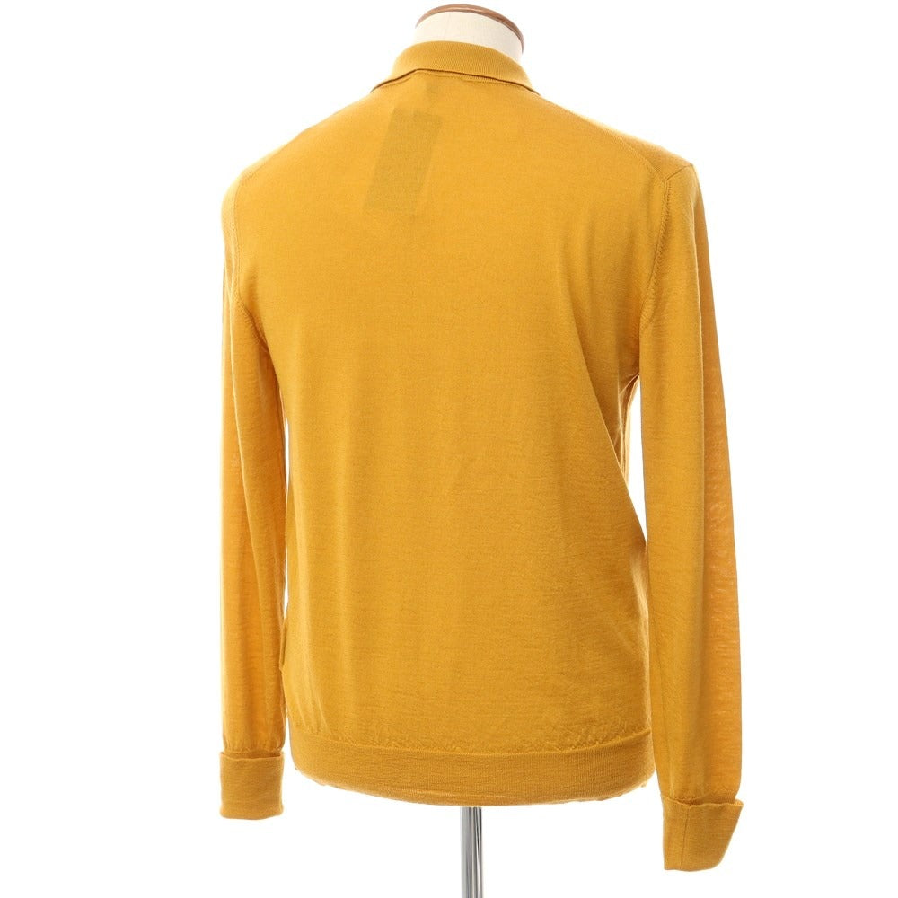 [Used] PT TORINO High gauge wool polo knit mustard color [Size 48] [YEL] [A/W] [Condition rank C] [Men&