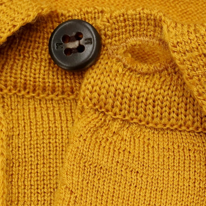 [Used] PT TORINO High gauge wool polo knit mustard color [Size 48] [YEL] [A/W] [Condition rank C] [Men&