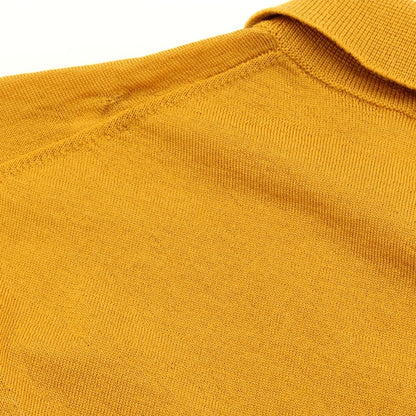 [Used] PT TORINO High gauge wool polo knit mustard color [Size 48] [YEL] [A/W] [Condition rank C] [Men&