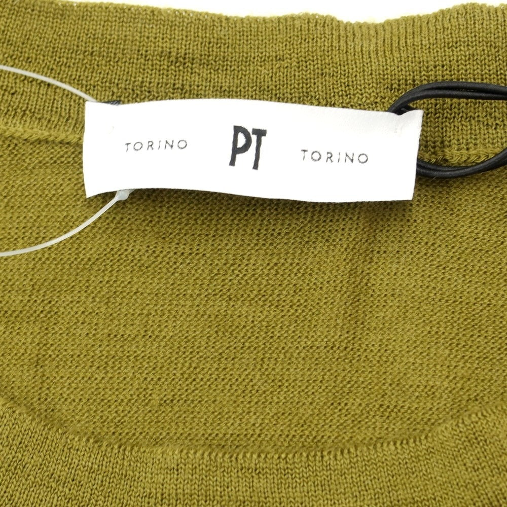 【新品】ピーティートリノ PT TORINO プルオーバーニット
 オリーブ【サイズ48】【GRN】【A/W】【状態ランクN】【メンズ】
【769870】 APD