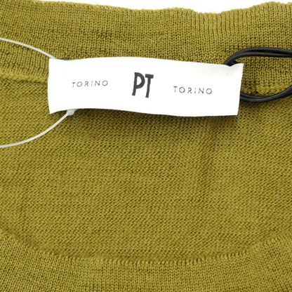 【新品】ピーティートリノ PT TORINO プルオーバーニット
 オリーブ【サイズ48】【GRN】【A/W】【状態ランクN】【メンズ】
【769870】 APD