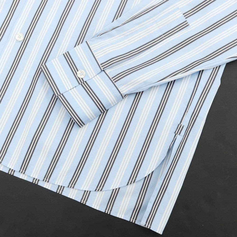 【新品】ピーティートリノ PT TORINO カジュアルシャツ
 ライトブルーxホワイトxブラック【サイズ39】【BLU】【S/S/A/W】【状態ランクN】【メンズ】
【769677】 DPD