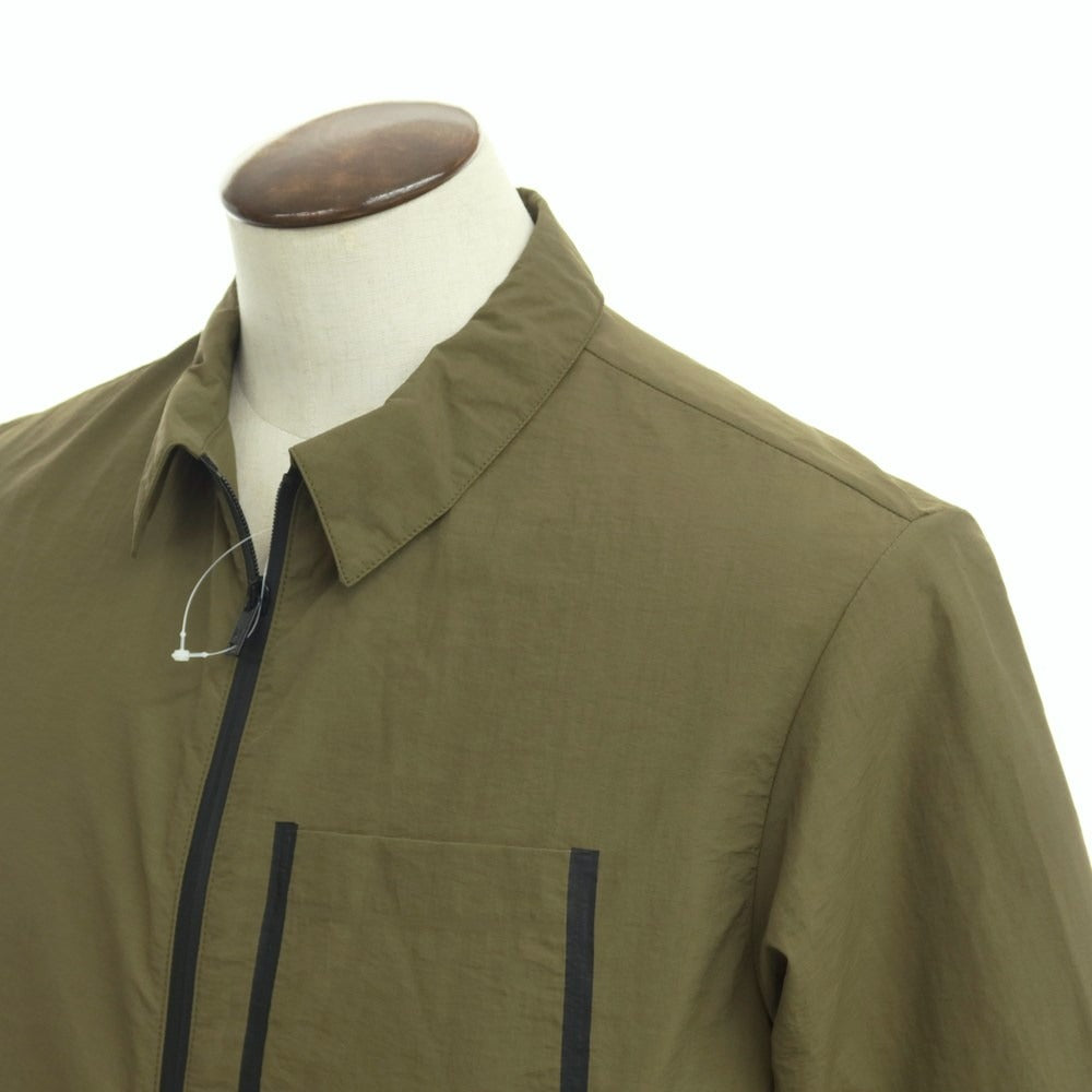 [New Outlet] PT TORINO Nylon Zip-up Shell Jacket Olive Green [Size 48] [GRN] [S/S] [Condition Rank N-] [Men&