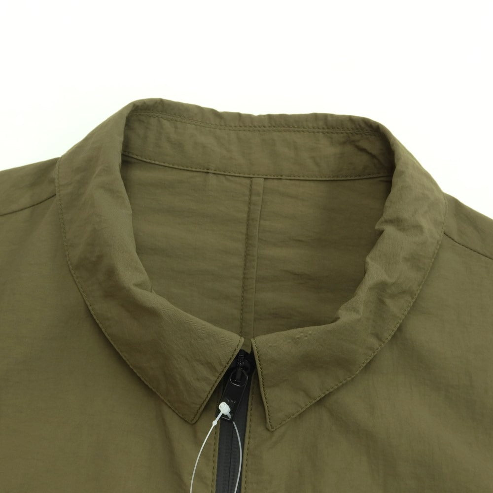 [New Outlet] PT TORINO Nylon Zip-up Shell Jacket Olive Green [Size 48] [GRN] [S/S] [Condition Rank N-] [Men&