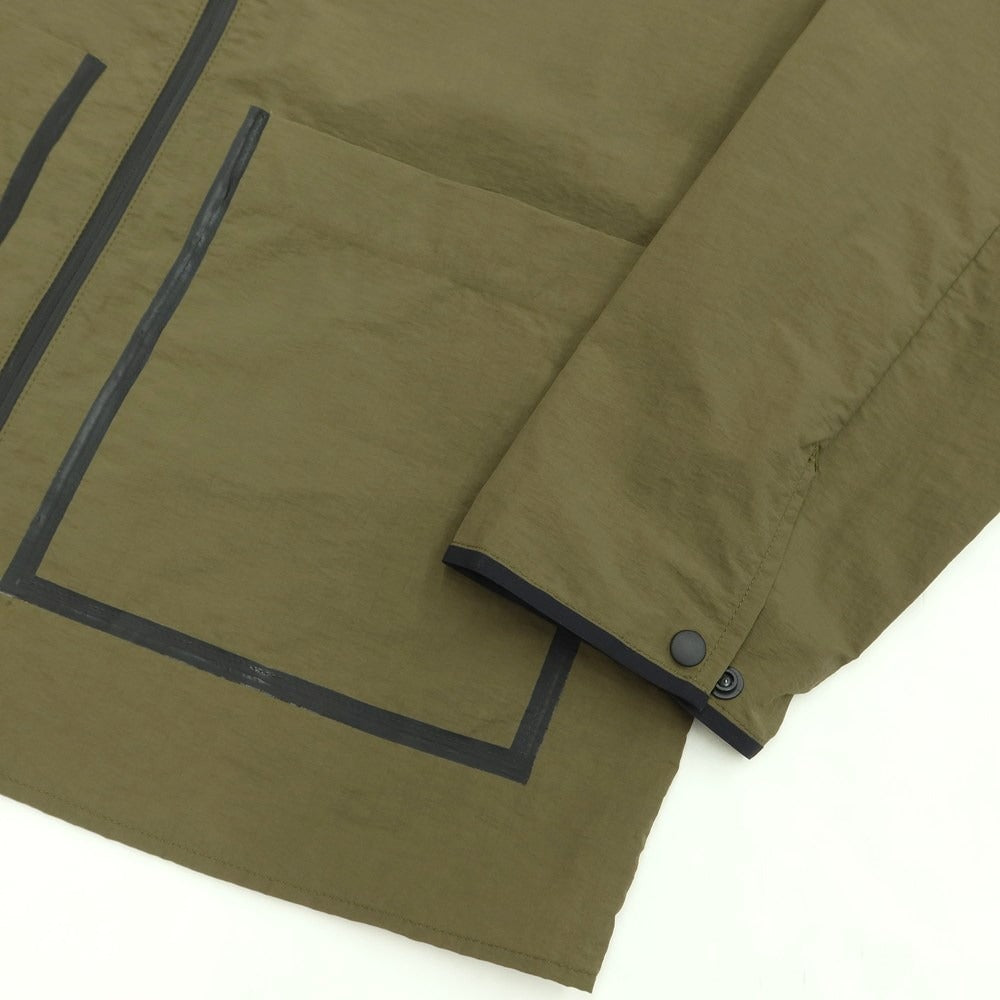 [New Outlet] PT TORINO Nylon Zip-up Shell Jacket Olive Green [Size 48] [GRN] [S/S] [Condition Rank N-] [Men&