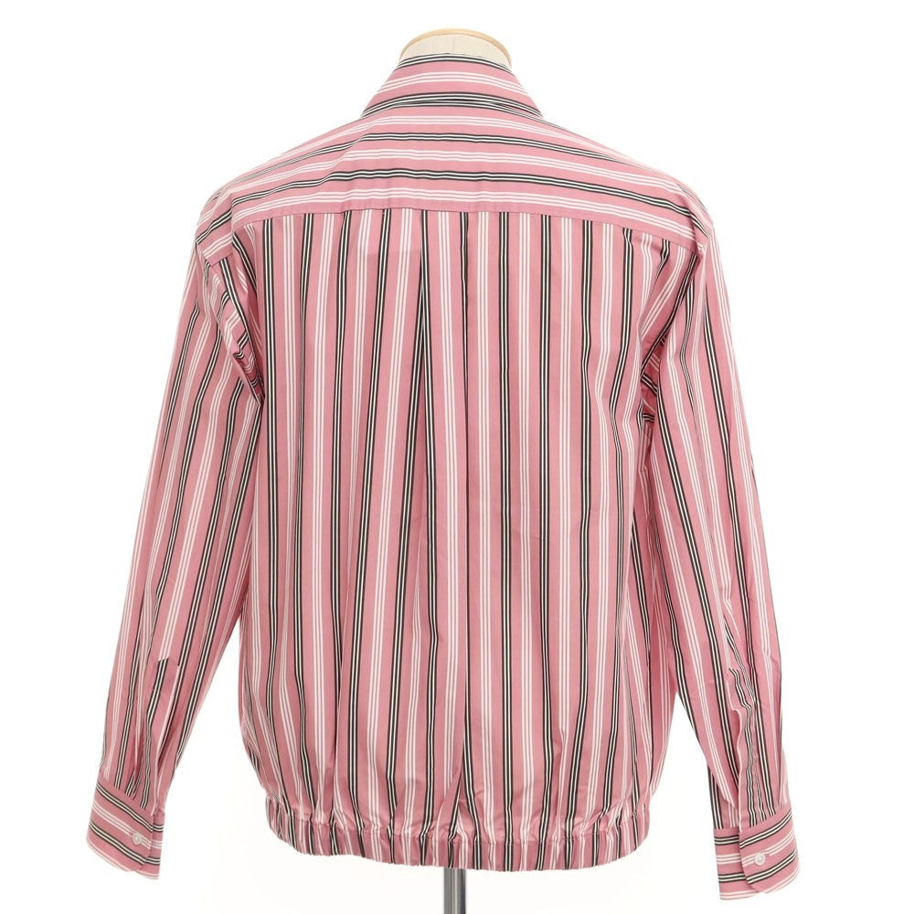 [New] PT TORINO Cotton Stripe Swing Top Blouson Pink x White x Black [Size 38] [PNK] [S/S] [Condition Rank N] [Men&