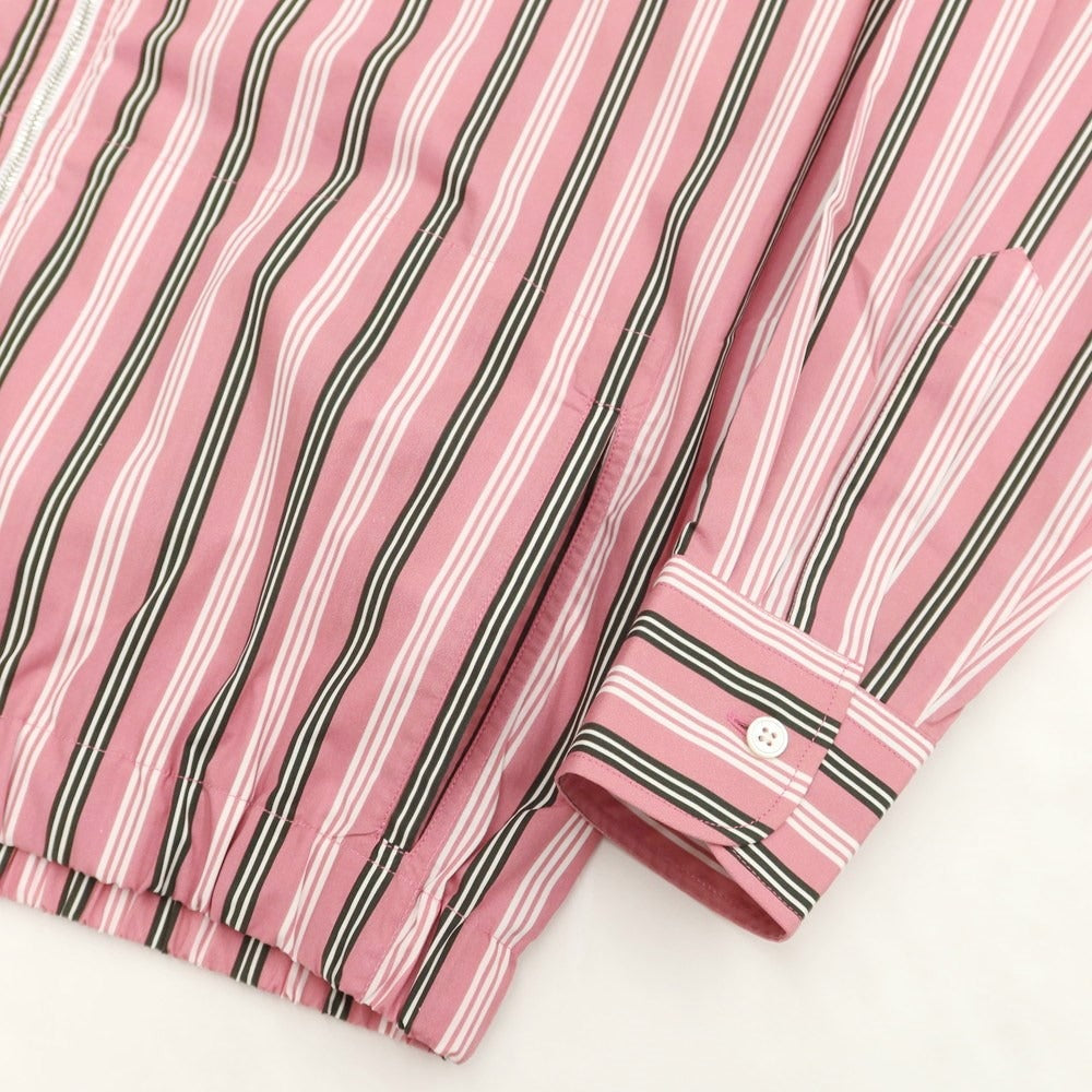 [New] PT TORINO Cotton Stripe Swing Top Blouson Pink x White x Black [Size 38] [PNK] [S/S] [Condition Rank N] [Men&