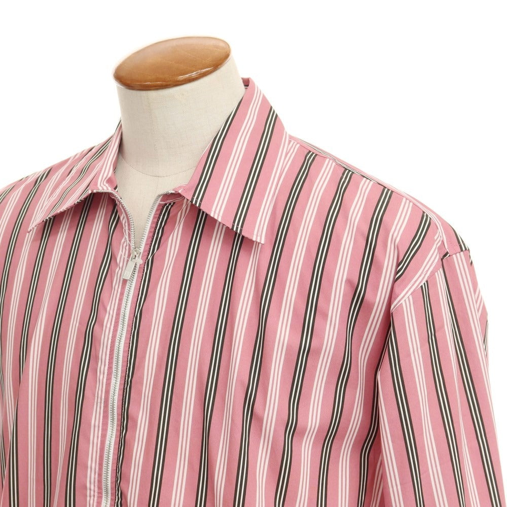 [New] PT TORINO Cotton Stripe Swing Top Blouson Pink x White x Black [Size 40] [PNK] [S/S] [Condition Rank N] [Men&