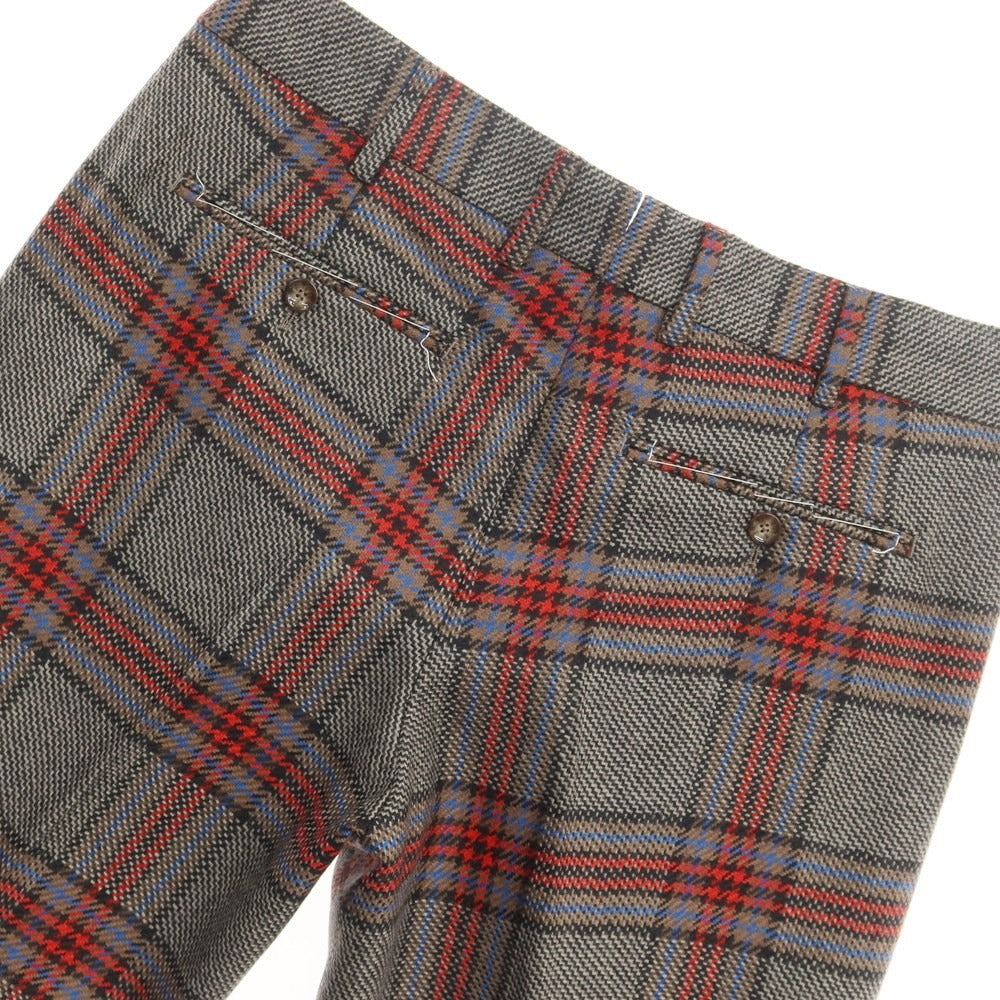 【新品】ピーティートリノ PT TORINO カジュアルスラックスパンツ
 グレーxブラウンxレッド【サイズ48】【GRY】【A/W】【状態ランクN】【メンズ】
【769780】 APD