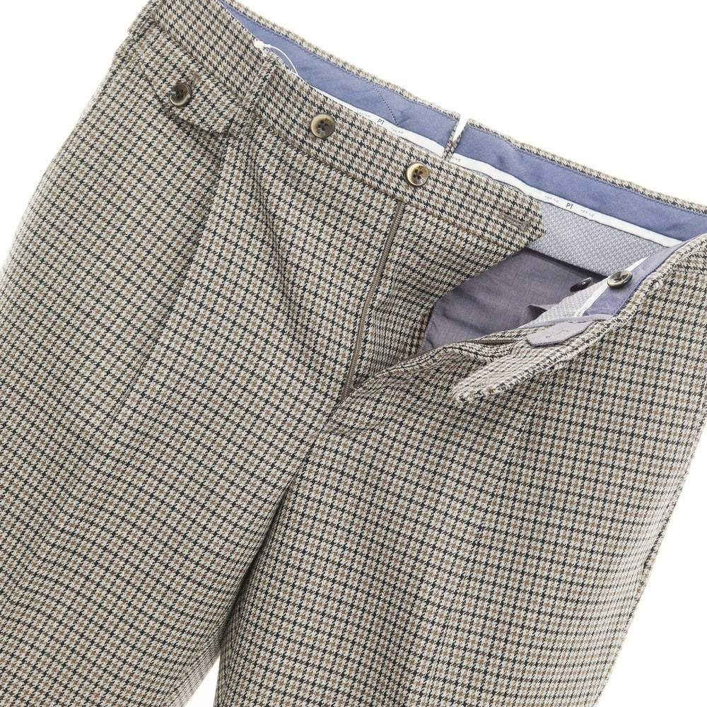 【新品】ピーティートリノ PT TORINO ドレススラックスパンツ
 グレーxブラウン【サイズ48】【GRY】【A/W】【状態ランクN】【メンズ】
【769778】 APD