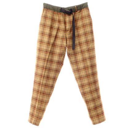 [New] PT TORINO Wool Check Easy Slacks Pants Orange Brown [Size 46] [BRW] [A/W] [Condition Rank N] [Men&