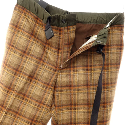 [New] PT TORINO Wool Check Easy Slacks Pants Orange Brown [Size 46] [BRW] [A/W] [Condition Rank N] [Men&