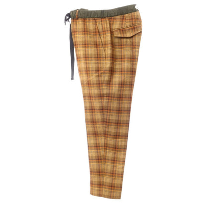 [New] PT TORINO Wool Check Easy Slacks Pants Orange Brown [Size 46] [BRW] [A/W] [Condition Rank N] [Men&