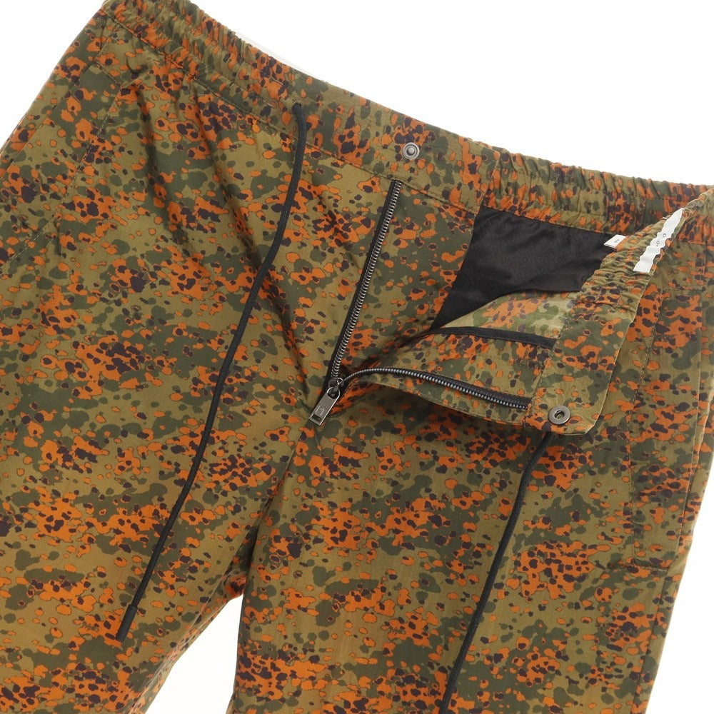 [New] PT TORINO Active Nylon Print Easy Pants Moss Green x Orange [Size 48] [GRN] [S/S] [Condition Rank N] [Men&