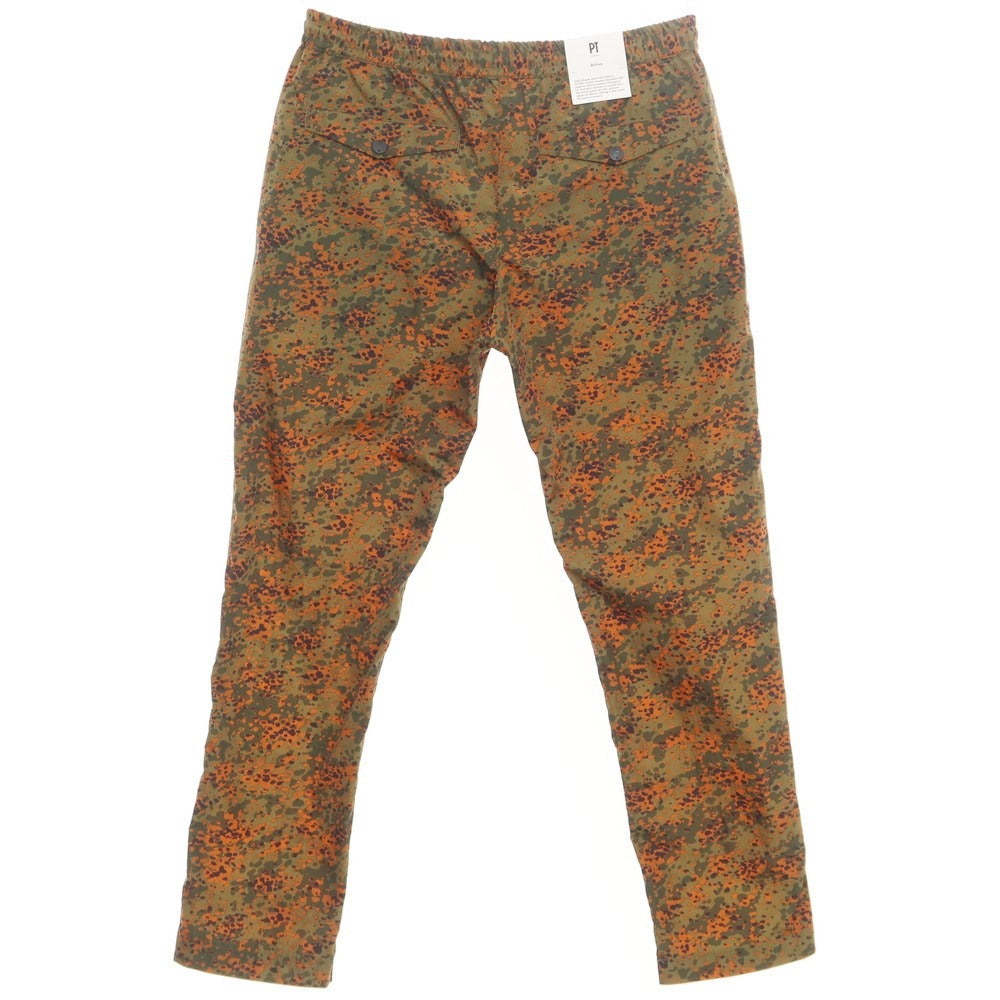 [New] PT TORINO Active Nylon Print Easy Pants Moss Green x Orange [Size 48] [GRN] [S/S] [Condition Rank N] [Men&