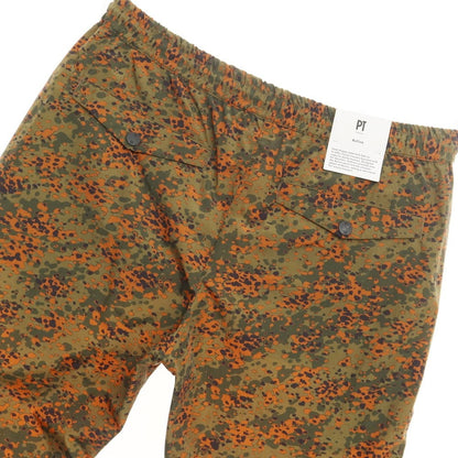 [New] PT TORINO Active Nylon Print Easy Pants Moss Green x Orange [Size 48] [GRN] [S/S] [Condition Rank N] [Men&