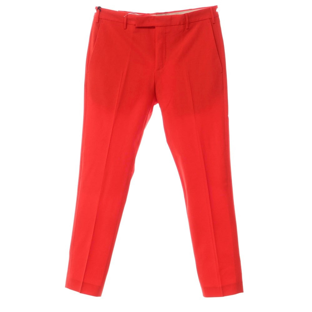 [New] PT TORINO Edge Stretch Wool Casual Slacks Pants Red [Size 48] [RED] [S/S] [Condition Rank N] [Men&