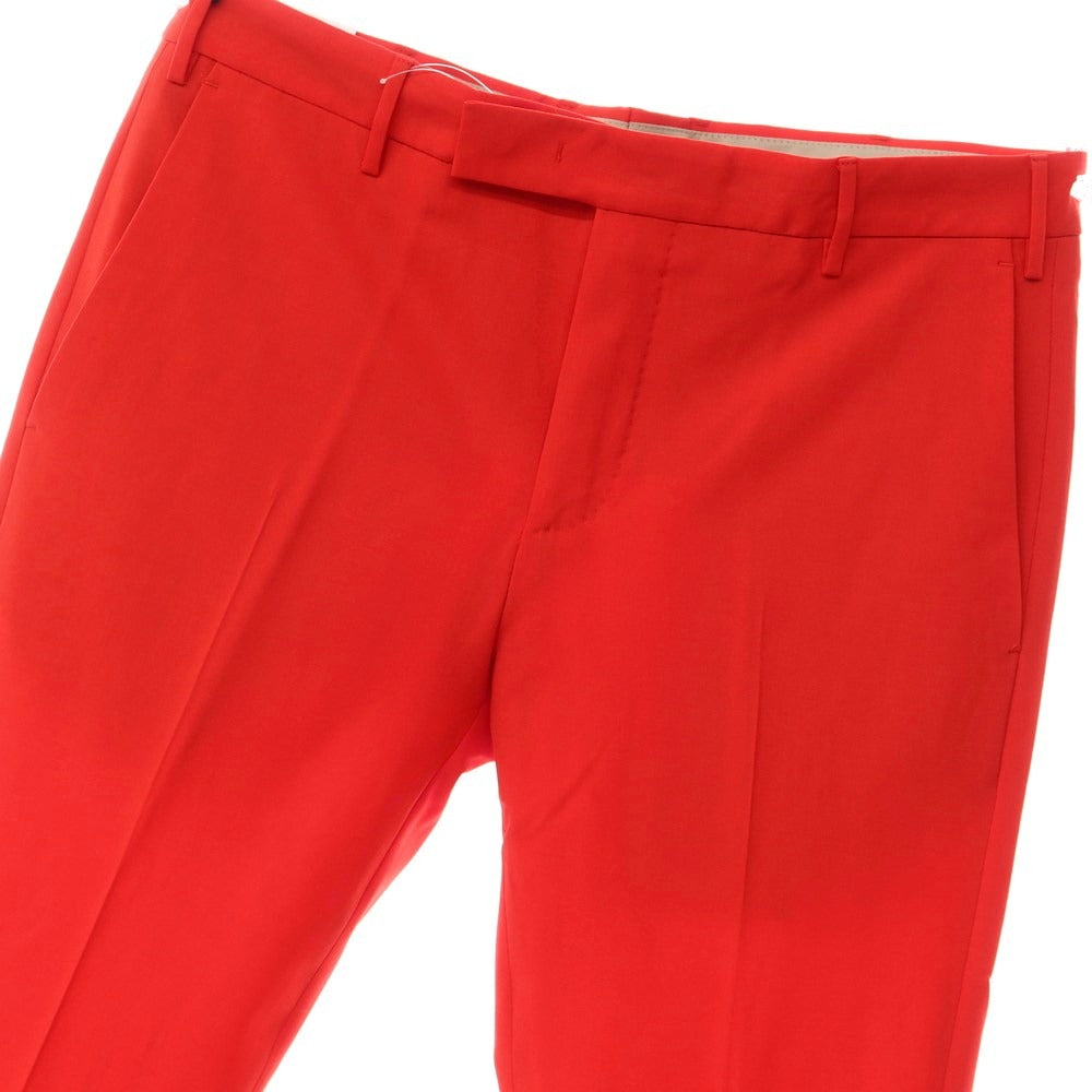 [New] PT TORINO Edge Stretch Wool Casual Slacks Pants Red [Size 48] [RED] [S/S] [Condition Rank N] [Men&