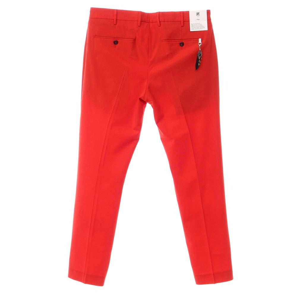 [New] PT TORINO Edge Stretch Wool Casual Slacks Pants Red [Size 48] [RED] [S/S] [Condition Rank N] [Men&