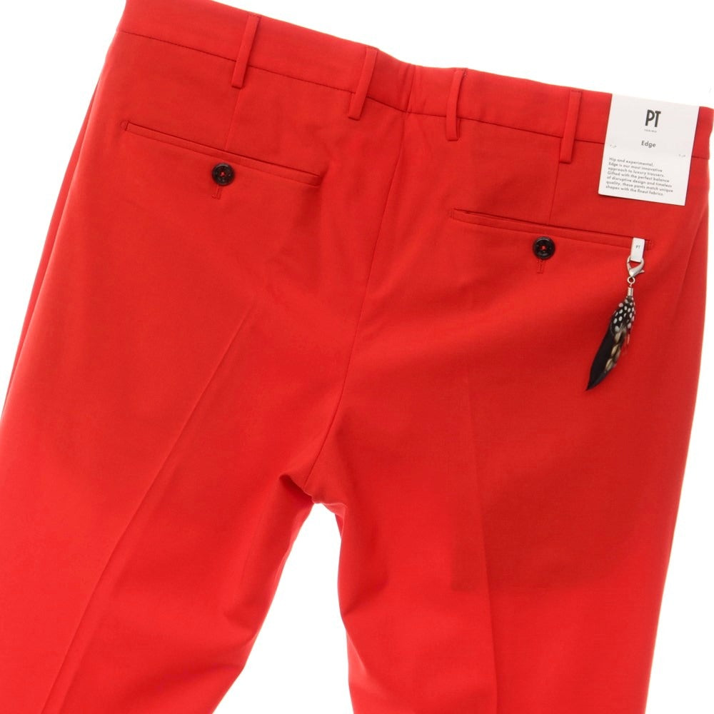 [New] PT TORINO Edge Stretch Wool Casual Slacks Pants Red [Size 48] [RED] [S/S] [Condition Rank N] [Men&