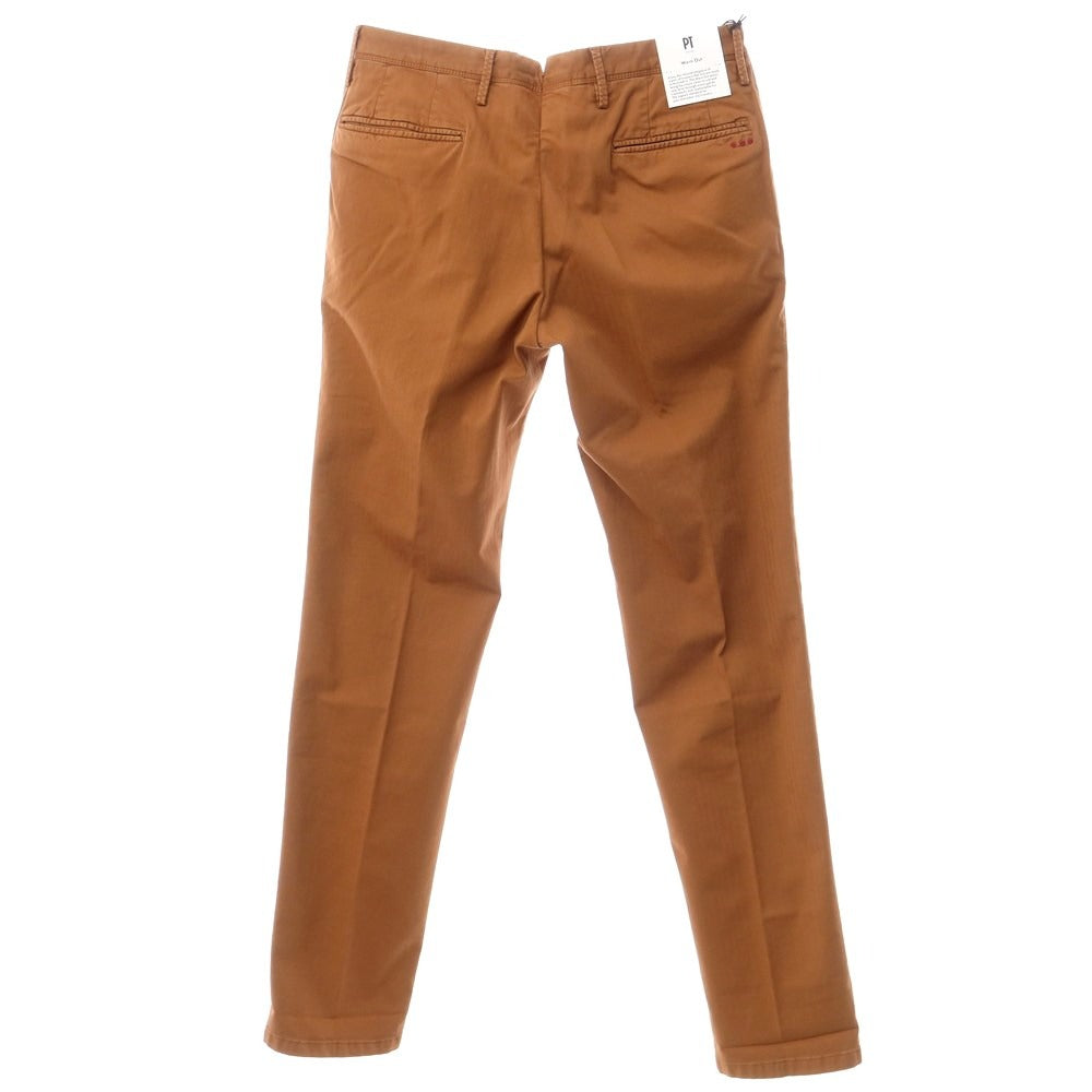 [New] PT TORINO Worn Out Stretch Cotton Slacks Pants Brown [Size 30] [BRW] [S/S] [Condition Rank N] [Men&