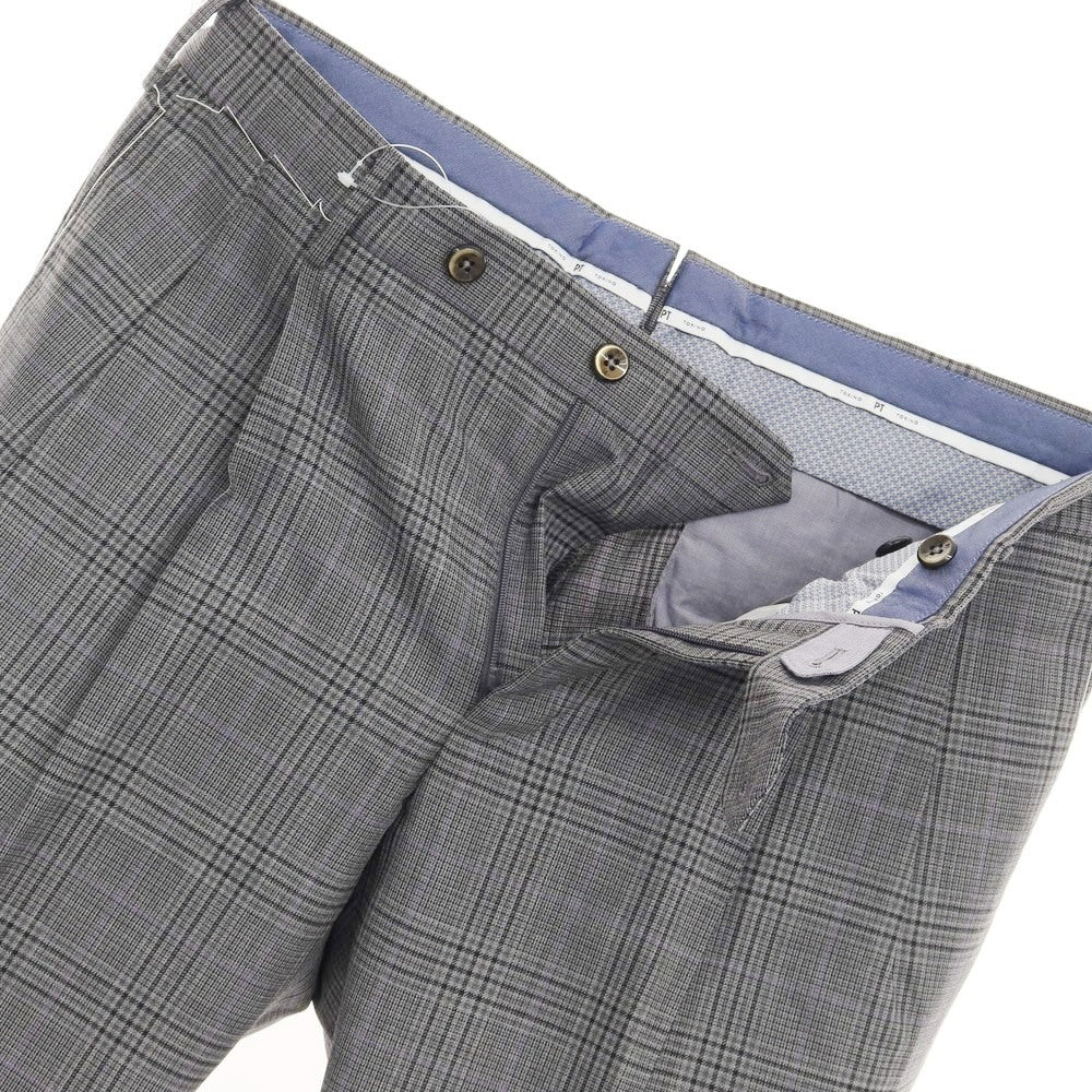 [New] PT TORINO Dress Slacks Pants
 Gray x Purple [Size 48] [GRY] [A/W] [Condition Rank N] [Men&