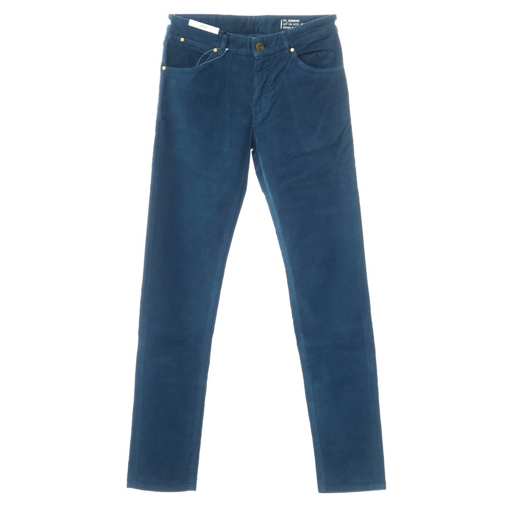 [New] PT TORINO DENIM SWING Cotton Corduroy 5 Pocket Pants Dark Peacock [Size 29] [BLU] [A/W] [Condition Rank N] [Men&