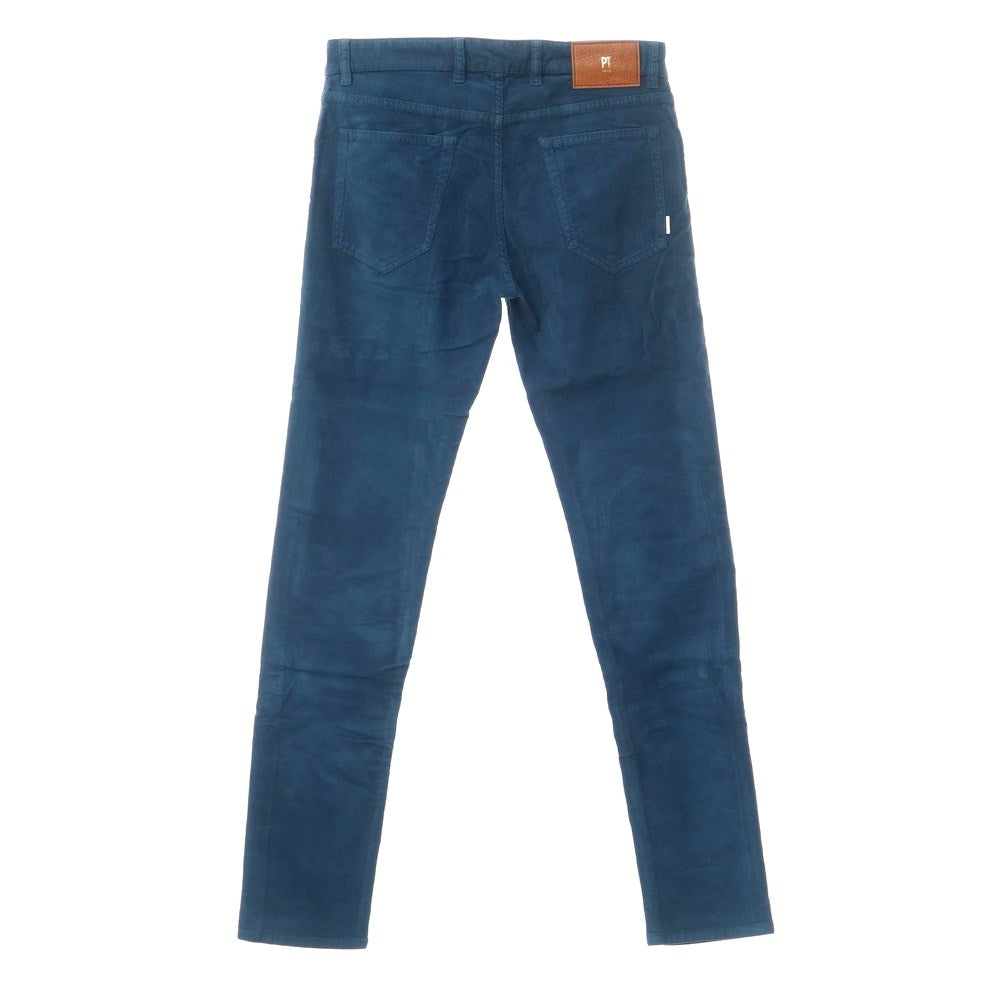 [New] PT TORINO DENIM SWING Cotton Corduroy 5 Pocket Pants Dark Peacock [Size 31] [BLU] [A/W] [Condition Rank N] [Men&