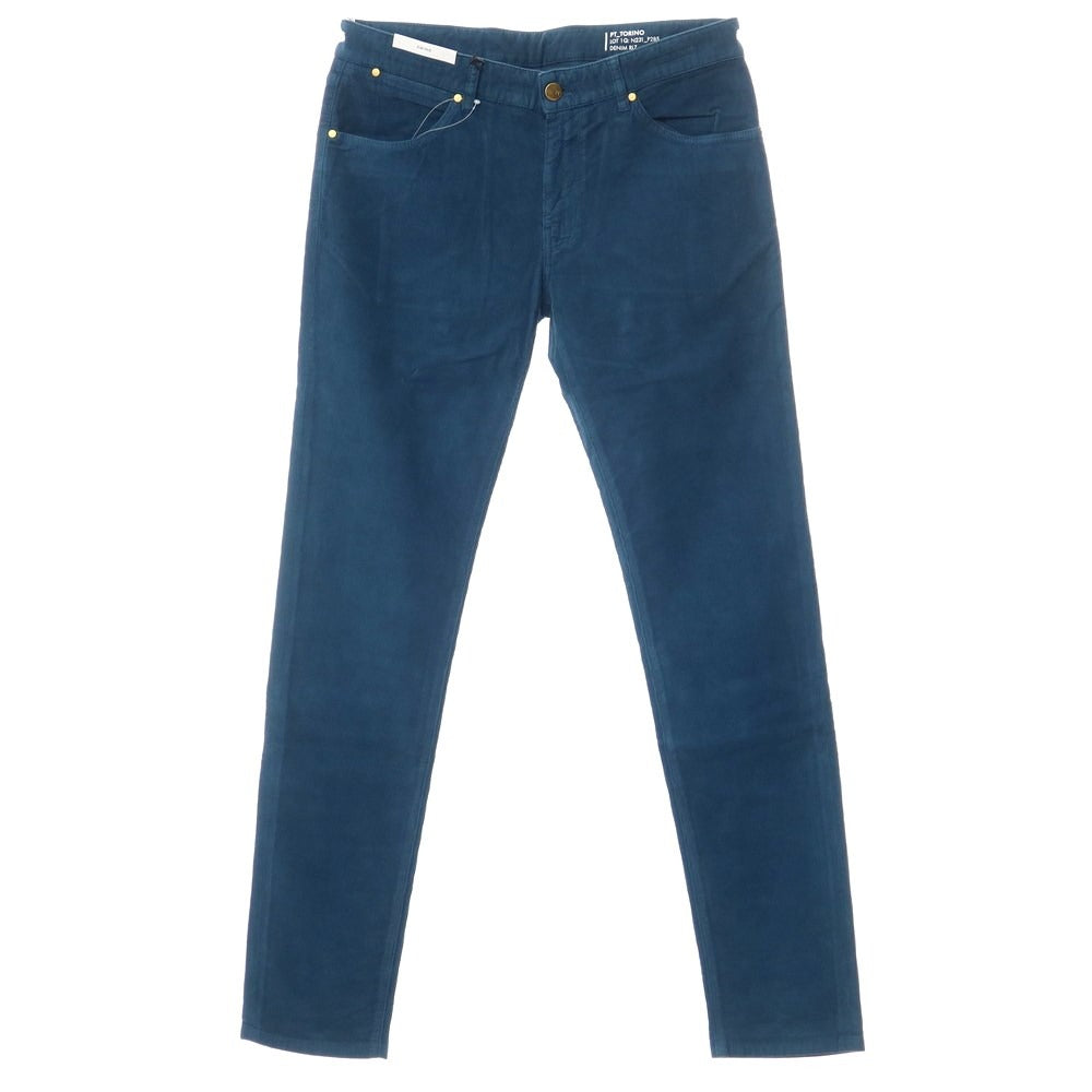[New] PT TORINO DENIM SWING Cotton Corduroy 5 Pocket Pants Dark Peacock [Size 34] [BLU] [A/W] [Condition Rank N] [Men&