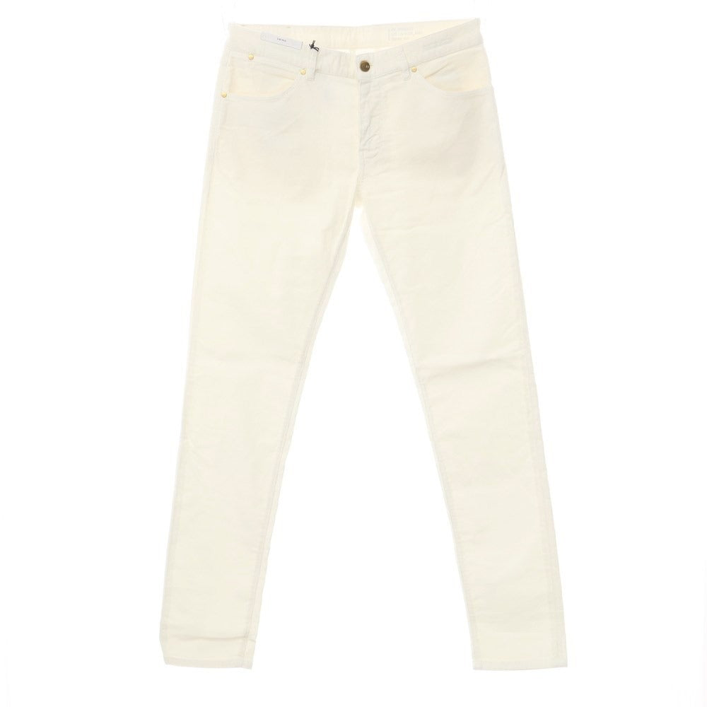 【新品アウトレット】ピーティートリノ デニム PT TORINO DENIM SWING コットン コーデュロイ 5ポケット パンツ オフホワイト【サイズ33】【WHT】【A/W】【状態ランクN-】【メンズ】【769095】