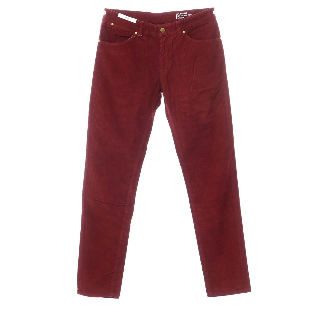 【新品】ピーティートリノ デニム PT TORINO DENIM SWING コットン コーデュロイ 5ポケット パンツ ライトボルドー【サイズ32】【RED】【A/W】【状態ランクN】【メンズ】【769095】