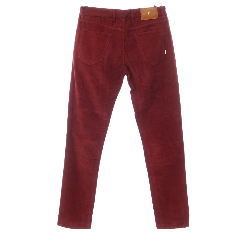 [New] PT TORINO DENIM SWING Cotton Corduroy 5 Pocket Pants Light Bordeaux [Size 32] [RED] [A/W] [Condition Rank N] [Men&