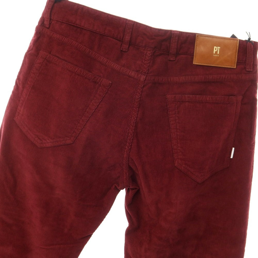 [New] PT TORINO DENIM SWING Cotton Corduroy 5 Pocket Pants Light Bordeaux [Size 32] [RED] [A/W] [Condition Rank N] [Men&