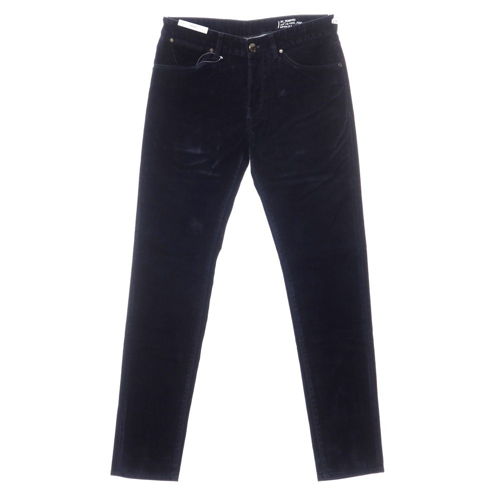 [New] PT TORINO DENIM SWING Cotton Rayon Velour 5 Pocket Pants Navy [Size 32] [NVY] [A/W] [Condition Rank N] [Men&