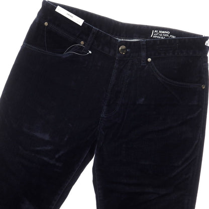 [New] PT TORINO DENIM SWING Cotton Rayon Velour 5 Pocket Pants Navy [Size 32] [NVY] [A/W] [Condition Rank N] [Men&
