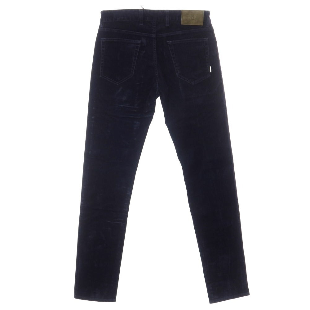 [New] PT TORINO DENIM SWING Cotton Rayon Velour 5 Pocket Pants Navy [Size 32] [NVY] [A/W] [Condition Rank N] [Men&