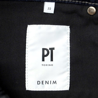 [New] PT TORINO DENIM SWING Cotton Rayon Velour 5 Pocket Pants Navy [Size 32] [NVY] [A/W] [Condition Rank N] [Men&