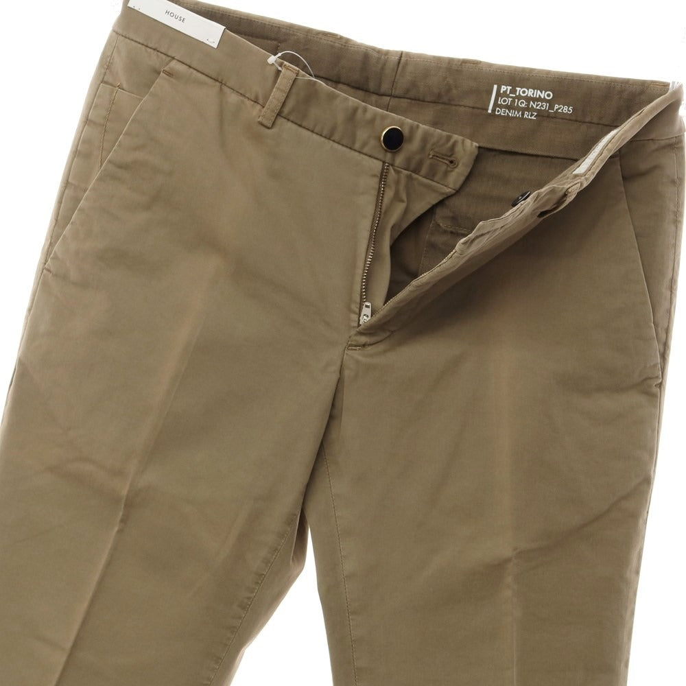 【新品アウトレット】ピーティートリノ デニム PT TORINO DENIM HOUSE コットン カジュアルスラックス パンツ ベージュ【サイズ31】【BEI】【S/S】【状態ランクN-】【メンズ】【769386】