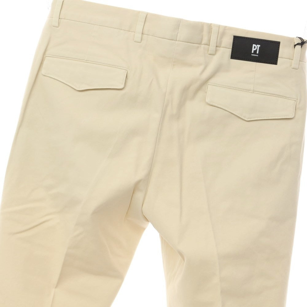 【新品アウトレット】ピーティートリノ デニム PT TORINO DENIM HOUSE コットン カジュアルスラックス パンツ ライトクリームベージュ【サイズ31】【BEI】【S/S/A/W】【状態ランクN-】【メンズ】【769385】