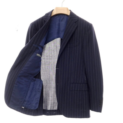 [Used] BEAMS F Wool Stripe 3-Button Suit Navy x White [Size 93] [NVY] [S/S] [Condition Rank B] ​​[Men&