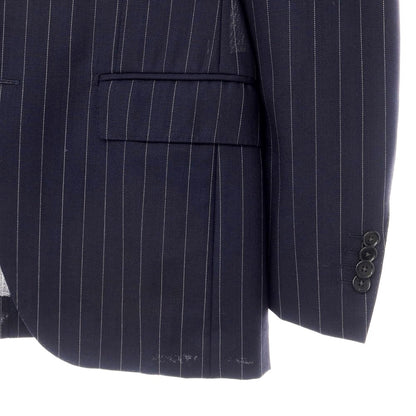 [Used] BEAMS F Wool Stripe 3-Button Suit Navy x White [Size 93] [NVY] [S/S] [Condition Rank B] ​​[Men&