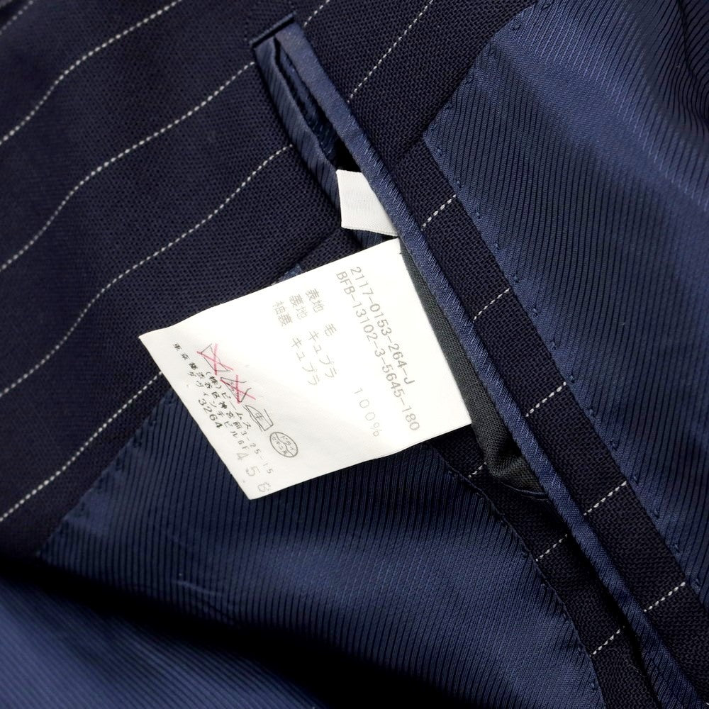 [Used] BEAMS F Wool Stripe 3-Button Suit Navy x White [Size 93] [NVY] [S/S] [Condition Rank B] ​​[Men&