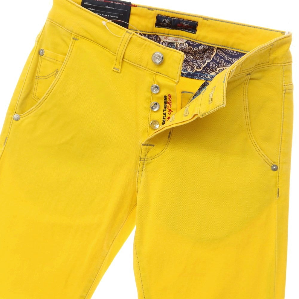 [Used] PT05 BEETLE stretch cotton 5 pocket pants, yellow [size 28] [YEL] [S/S] [Condition rank B] ​​[Men&