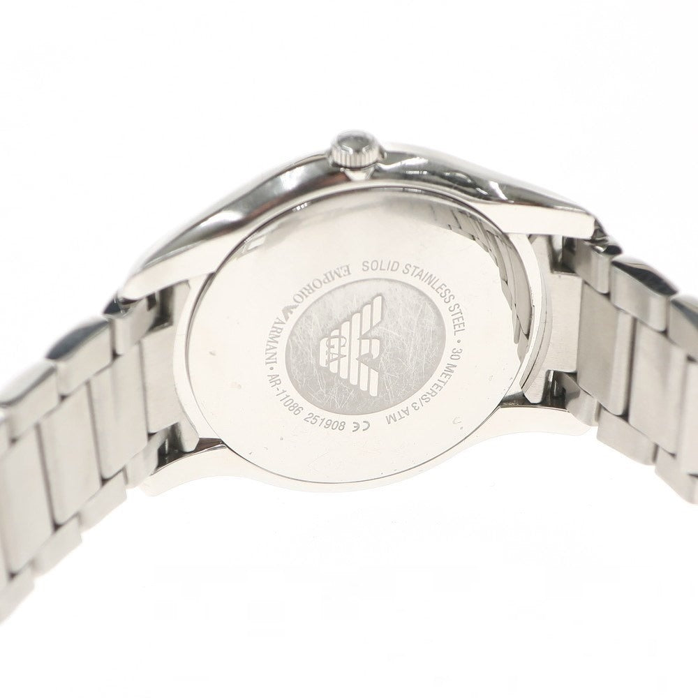 [Used] Emporio Armani EMPORIO ARMANI watch
 Silver x Black [SIV] [S/S/A/W] [Condition Rank B] ​​[Men&