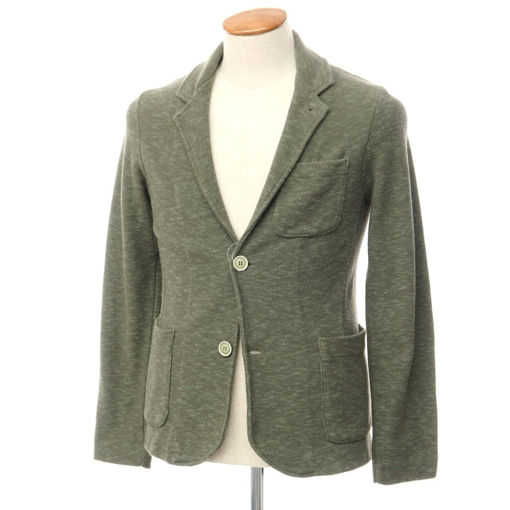 [Used] LBM1911 Cotton Linen Jersey Jacket Olive Green [Size 46] [GRN] [S/S] [Condition Rank B] ​​[Men&