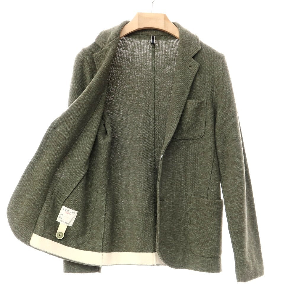 [Used] LBM1911 Cotton Linen Jersey Jacket Olive Green [Size 46] [GRN] [S/S] [Condition Rank B] ​​[Men&