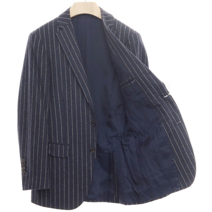 [Used] Ring Jacket, Wool Striped 3-Button Suit, Navy x Off-White [Size not listed (S size)] [NVY] [A/W] [Condition Rank D] [Men&