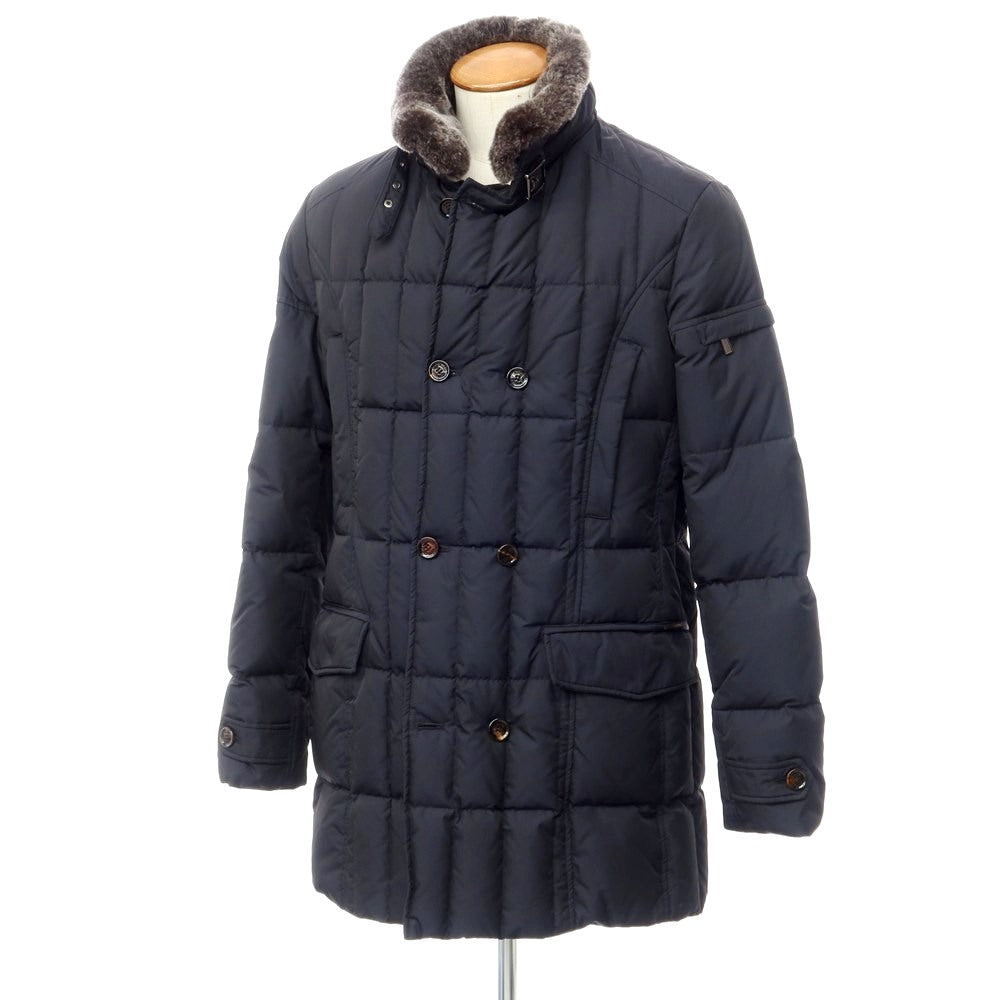 [Used] MOORER MORRIS KM polyester fur down coat, dark navy [size 48] [NVY] [A/W] [Condition rank B] ​​[Men&