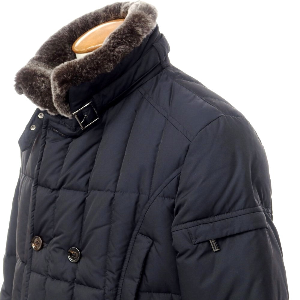[Used] MOORER MORRIS KM polyester fur down coat, dark navy [size 48] [NVY] [A/W] [Condition rank B] ​​[Men&